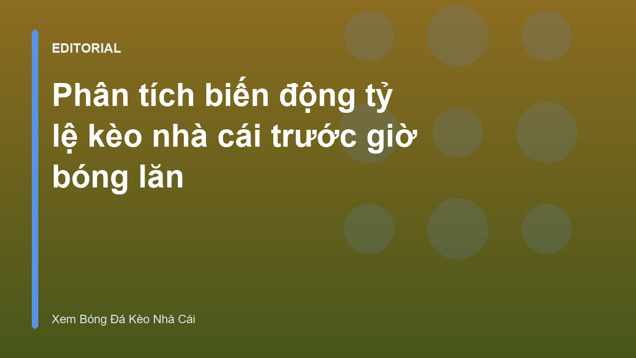 Biểu đồ minh họa biến động tỷ lệ kèo bóng đá